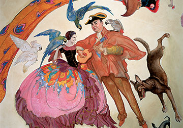 Photo of a painting. Links to Blog